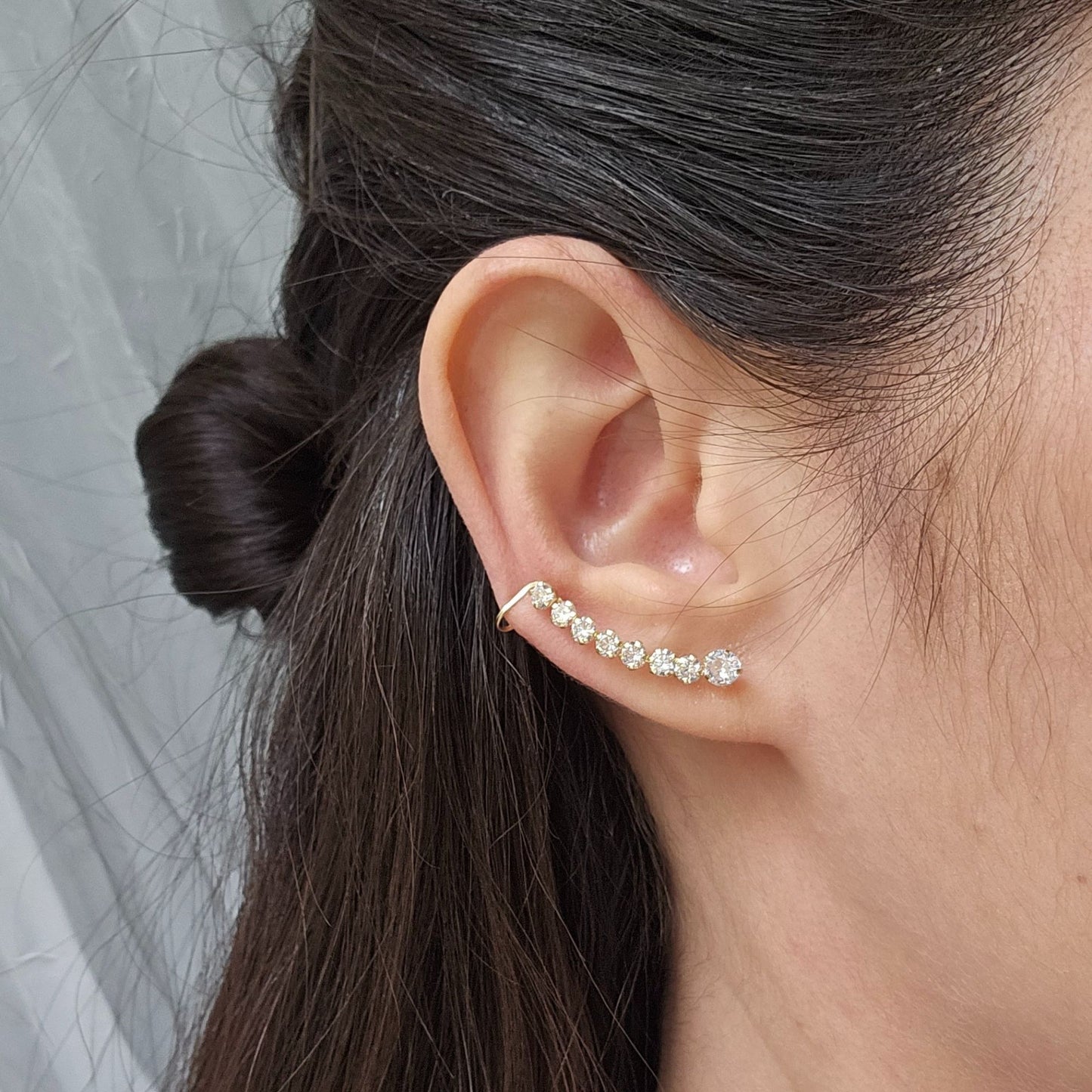 Ear Climber (Single Piece), 10K Gold