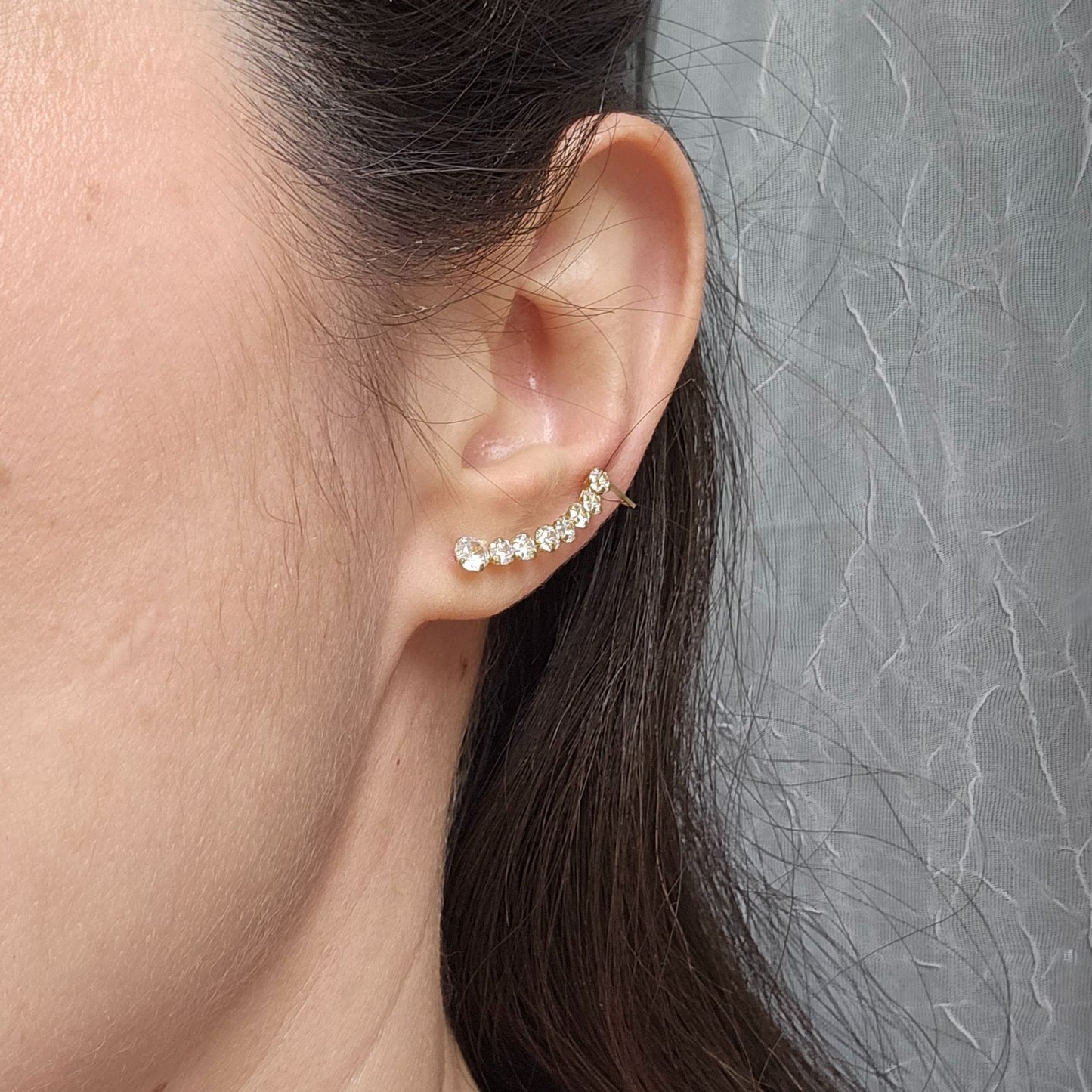 Ear Climber (Single Piece), 10K Gold